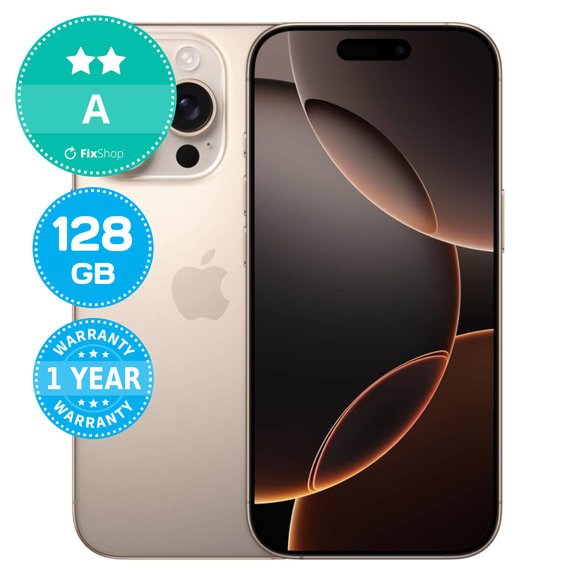 Apple iPhone 16 Pro Desert Titanium 128GB A Ανακατασκευασμένο