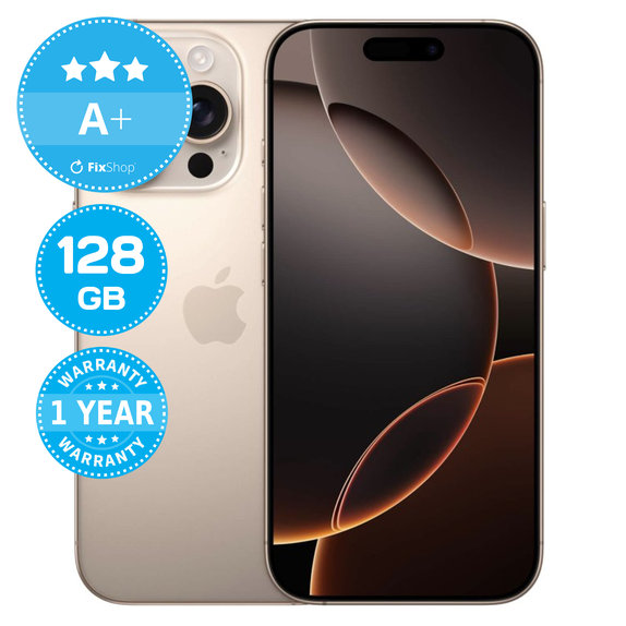 Apple iPhone 16 Pro Desert Titanium 128GB A+ Ανακατασκευασμένο
