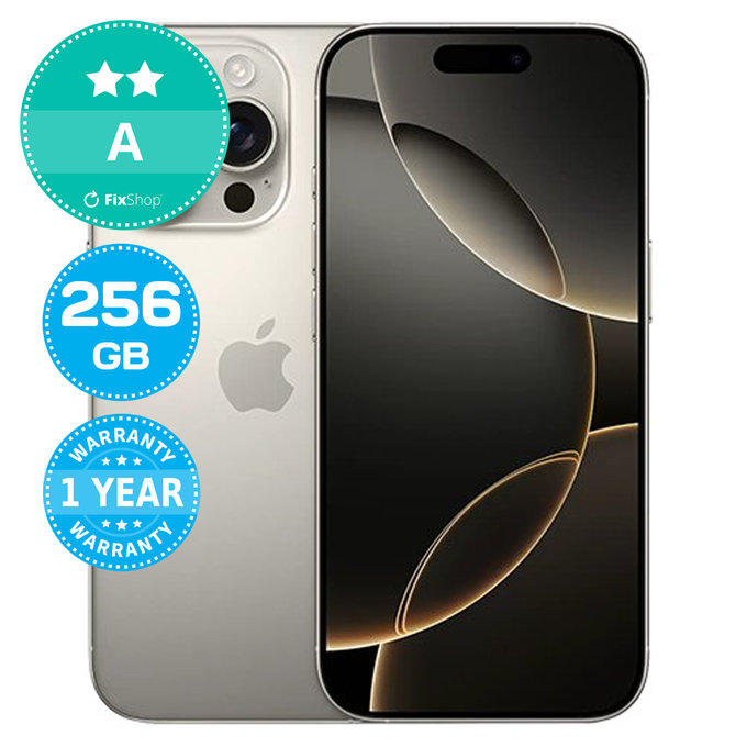 Apple iPhone 16 Pro Natural Titanium 256GB A Ανακατασκευασμένο