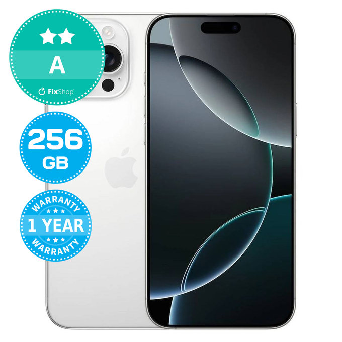Apple iPhone 16 Pro Max White Titanium 256GB A Ανακατασκευασμένο