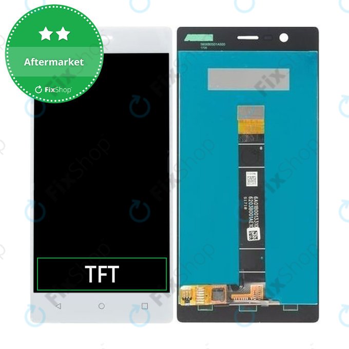 OLED/LCD Display με Touch Screen για Nokia 3 | Λευκό, White | Aftermarket