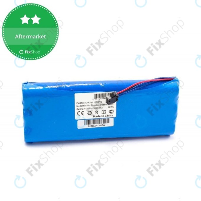 Μπαταρία για Ecovacs Deebot D-series, LP43SC1800P12, 14.4V, 1800mAh