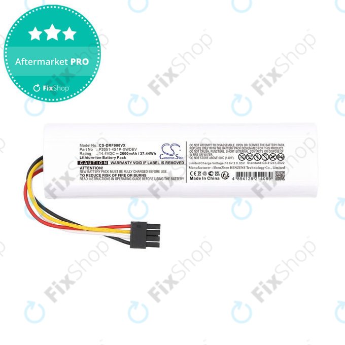 Μπαταρία για Dreame D9 Plus, F9 Pro, 2600mAh, Li-Ion, 14.4V, P2051-4S1P-XWDEV, HQ