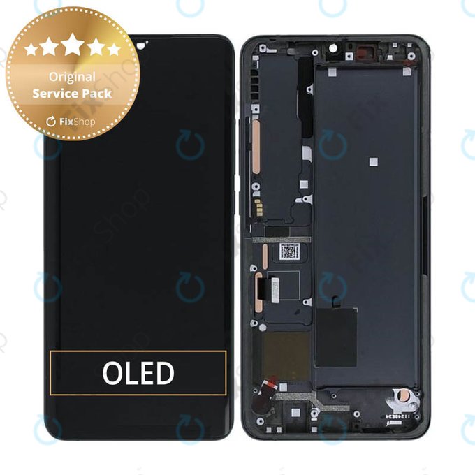 LCD Display Assembly για Xiaomi Mi Note 10 | Mi Note 10 Pro | Midnight Black | Service Pack