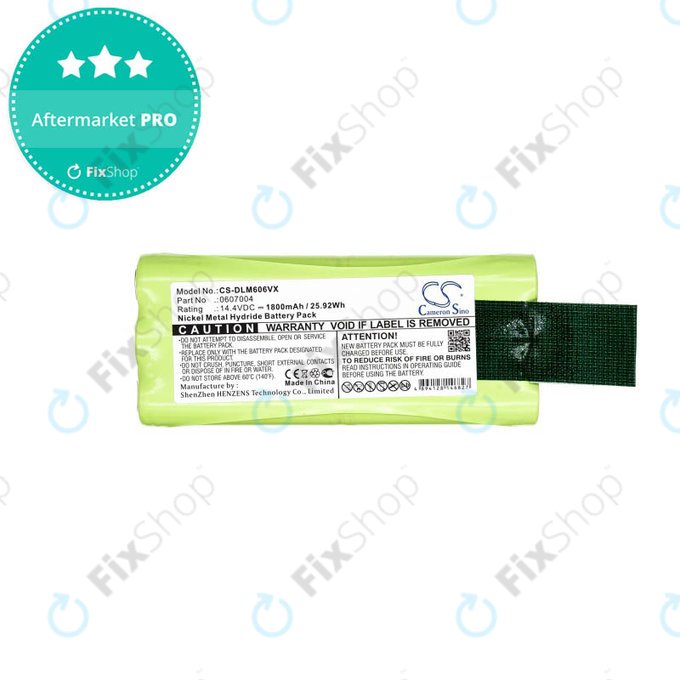 Μπαταρία για Dirt Devil Libero M606, M606-1, M606-2, M606-3, M606-4, M607, M612, 0607004, 0612014, 14.4V, 1800mAh, HQ