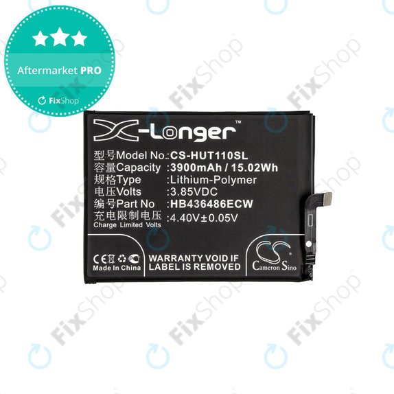 Μπαταρία για Huawei Mate 10 Lite, Honor View 20, 3900mAh, Li-Pol, 3.85 V, HB436486ECW, HQ
