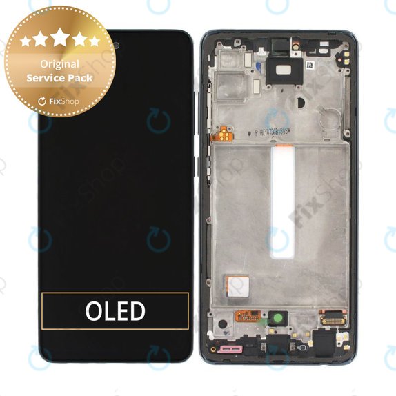 Συγκρότημα οθόνης για Samsung A52, A525F| A526B, Awesome Black, Service Pack