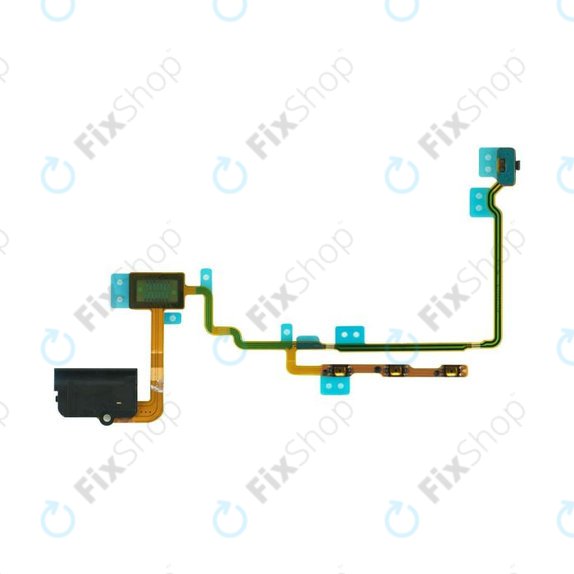 Jack Connector + Καλώδιο Flex για iPod Nano (7th Gen) | μαύρο | black