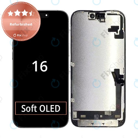 Οθόνη για iPhone 16, Αφής με πλαίσιο, Refurbished