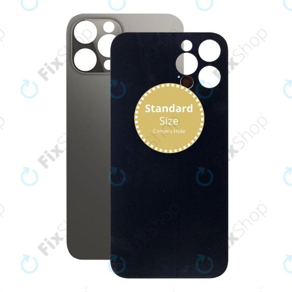 Πίσω Κάλυμμα Γυαλί για iPhone 12 Pro Max, Γραφίτης, Graphite