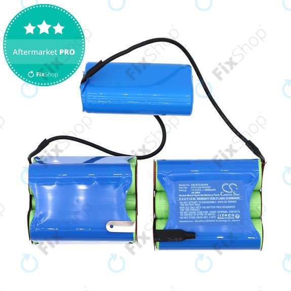 Μπαταρία για ETA 1424 Carsha, 2000mAh, Ni-MH, 14.4V, ETA1424 900000, HQ