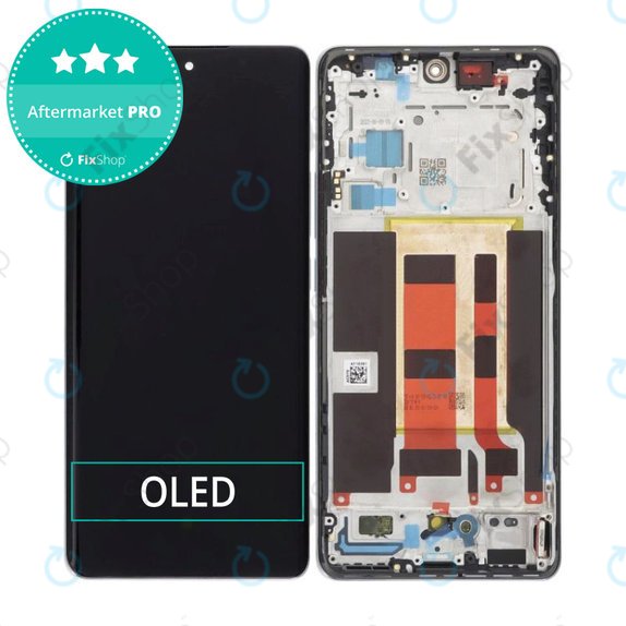 Συγκρότημα οθόνης για Oppo Reno 10, CPH2531, Silvery Grey