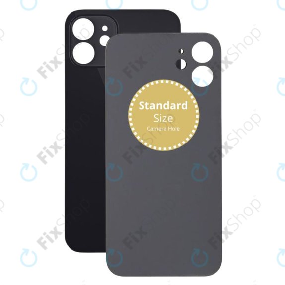 Πίσω Κάλυμμα Γυαλί για iPhone 12 | Μαύρο | Black