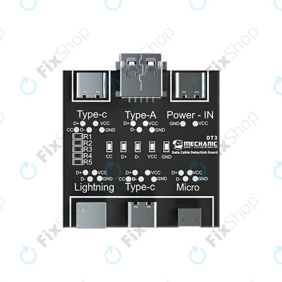 Ελεγκτής Καλωδίου Δεδομένων Mechanic DT3 | Lightning | USB-C | microUSB