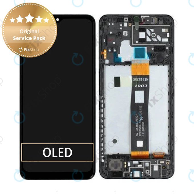 Συγκρότημα οθόνης για Samsung A04S, A047F, GH82-29805A, GH82-29806A, Black, Service Pack