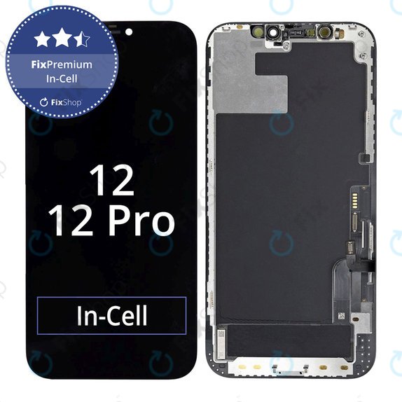 Οθόνη In-Cell FHD για iPhone 12, 12 Pro, Αφής με πλαίσιο, FixPremium