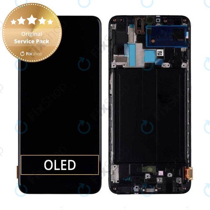 LCD Display Assembly για Samsung A70 | A705F | GH82-19747A | GH82-19787A | Black | Service Pack