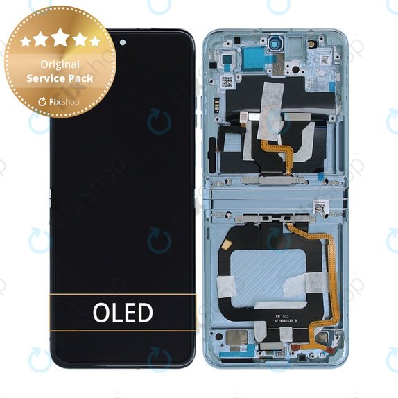 Συγκρότημα οθόνης για Motorola Razr 40 Ultra, Glacier Blue, Service Pack