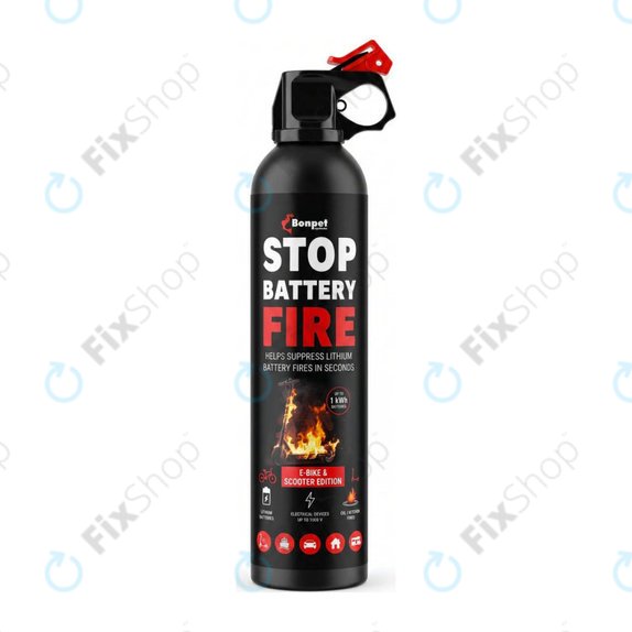 Bonpet Σπρέι πυρόσβεσης για μπαταρίες λιθίου, 500 ml, E-Bike & Scooter Edition