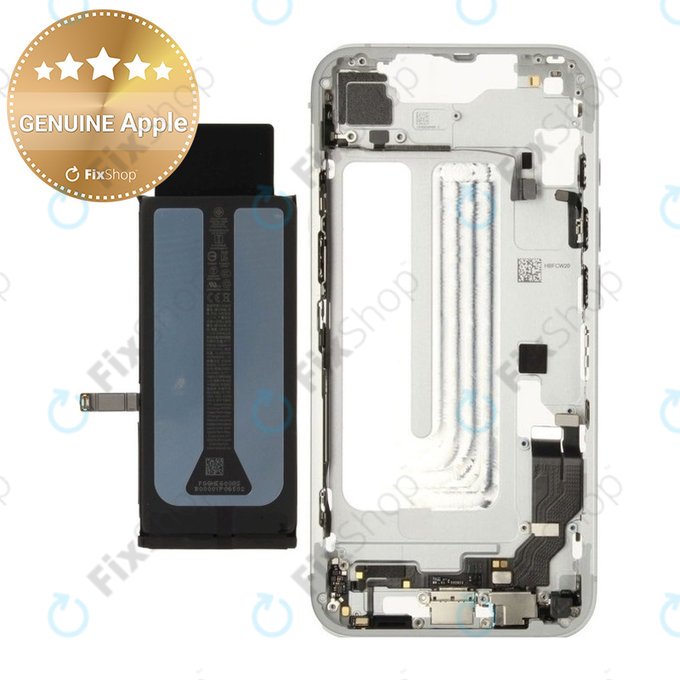 Μεσαίο πλαίσιο με μπαταρία για iPhone 16e | White | ZD076-00698 | Genuine Apple