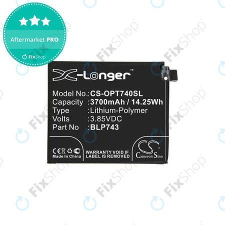 Battery για OnePlus 7T | BLP743 | 3700mAh | HQ