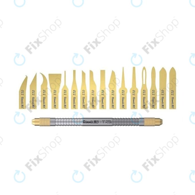 Λεπίδες Γυαλισμένες στο Χέρι με Λαβή 16in1 για QianLi ToolPlus 011