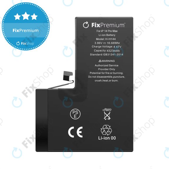 Μπαταρία για iPhone 14 Pro Max, 4323mAh, A2830, FixPremium