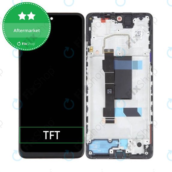 Συγκρότημα οθόνης για Xiaomi Redmi Note 12 Pro 5G, Midnight Black, Aftermarket