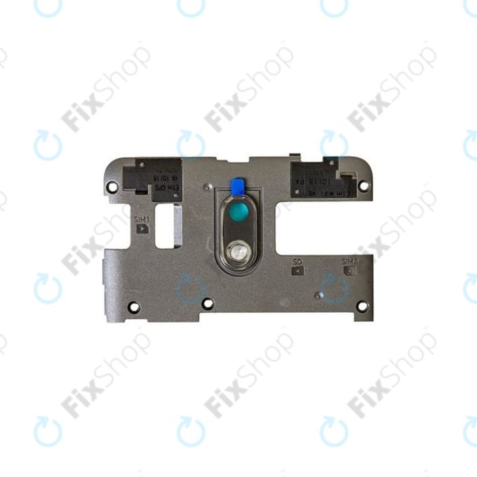 Μεσαίο Πλαίσιο + Κεραία για Nokia 2 Dual-Sim TA-1029 | Μαύρο | Black | S0A044580A0 | Genuine Service Pack