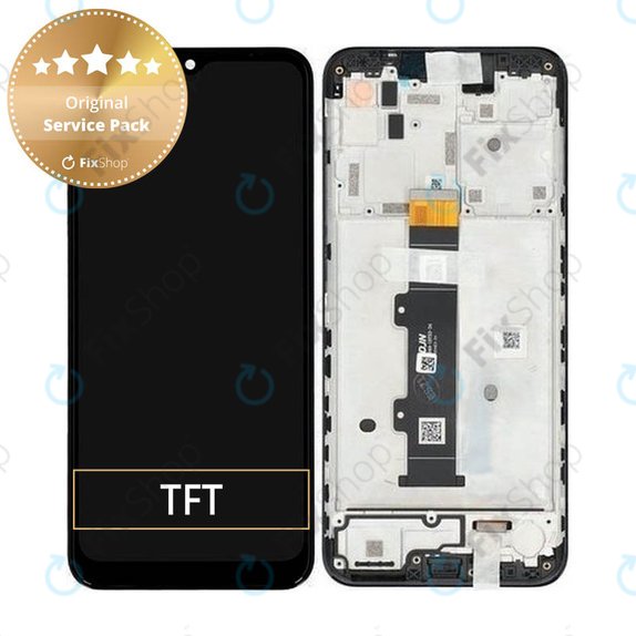Συγκρότημα οθόνης για Motorola Moto G30, XT2129, Phantom Black, Service Pack
