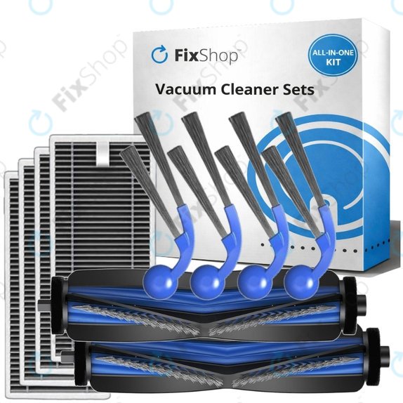 Σετ ανταλλακτικών για Ecovacs T80 Omni, T80 (2x Κύρια βούρτσα, 4x Φίλτρο, 4x Πλαϊνή Βούρτσα)
