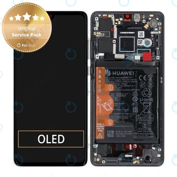 LCD Display Assembly με Battery για Huawei P30 | 02354HLT | Black| Service Pack
