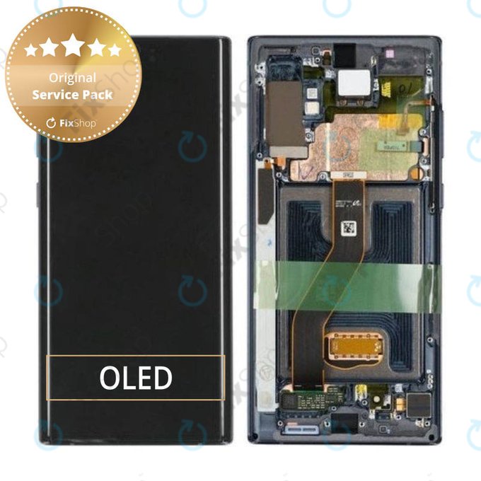 LCD Display Assembly για Samsung Note 10 Plus | GH82-20838A | G82-20900A | Aura Black | Service Pack