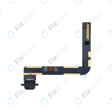 Επαφές Φόρτισης + Καλώδιο Flex για iPad (7th Gen 2019, 8th Gen 2020, 9th Gen 2021) | Μαύρο | Black