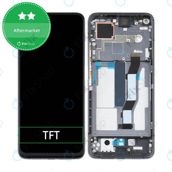 Συγκρότημα οθόνης για Xiaomi Mi 10T 5G, M2007J3SY, Mi 10T Pro 5G M2007J3SG, Cosmic Black, Aftermarket