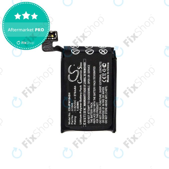 Μπαταρία για Apple Watch 3 38mm, GPS + Cellular, A1848, 270mAh, HQ