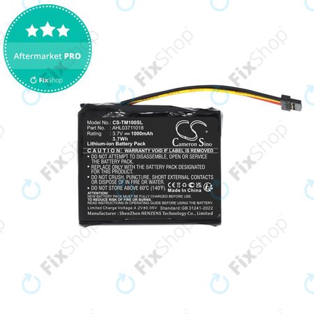 Μπαταρία για TomTom GO 1000 Live, 1005, 2050, 1000mAh, Li-Ion, 3.7V, AHL03711018, HQ