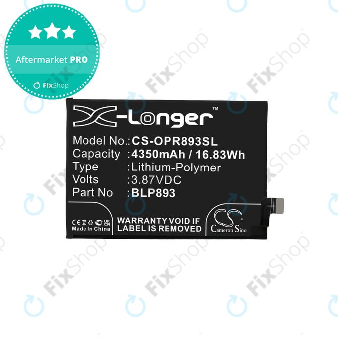 Μπαταρία για Realme GT 2 Pro 5G, GT Neo 2 5G, BLP887, 2150mAh, HQ