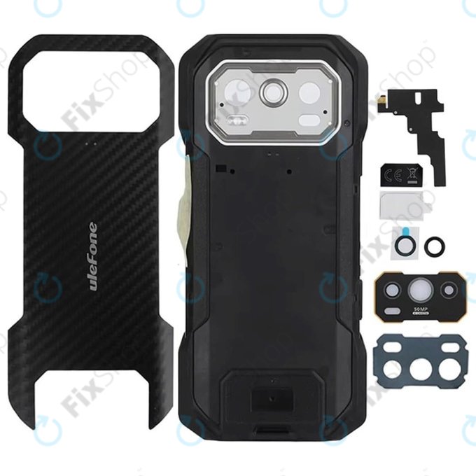 Καπάκι Μπαταρίας Πλήρες για Ulefone Armor 27 Pro, 27TPro | Μαύρο, Black