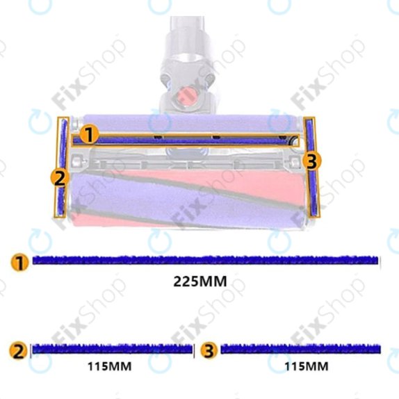 Μαλακές Βελούδινες Λωρίδες για Dyson V-series