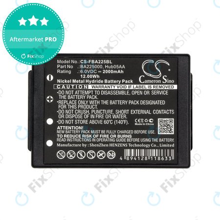 Μπαταρία για HBC Linus 6, Spectrum 1, 2, A, B, 2000mAh, Ni-MH, 6V, BA225000, HQ