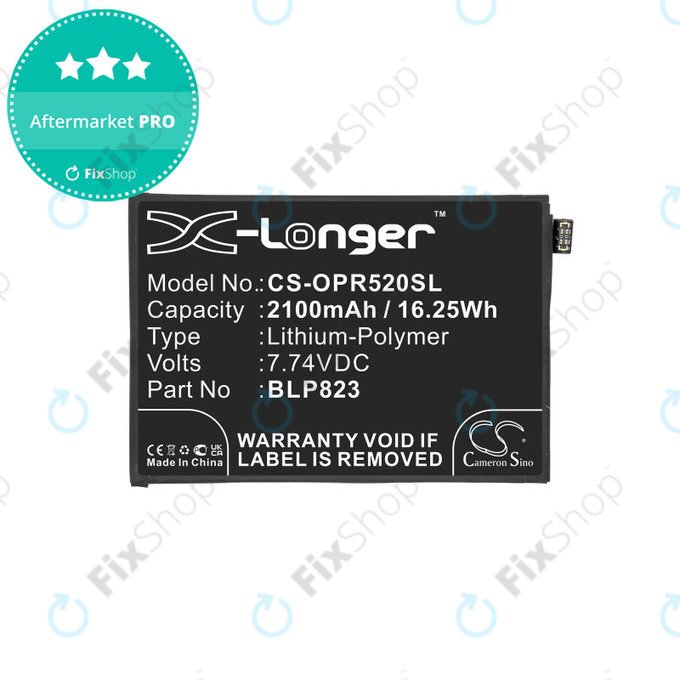 Μπαταρία για Oppo Reno 5 Pro, 2100mAh, Li-Pol, 7.74 V, BLP823, HQ
