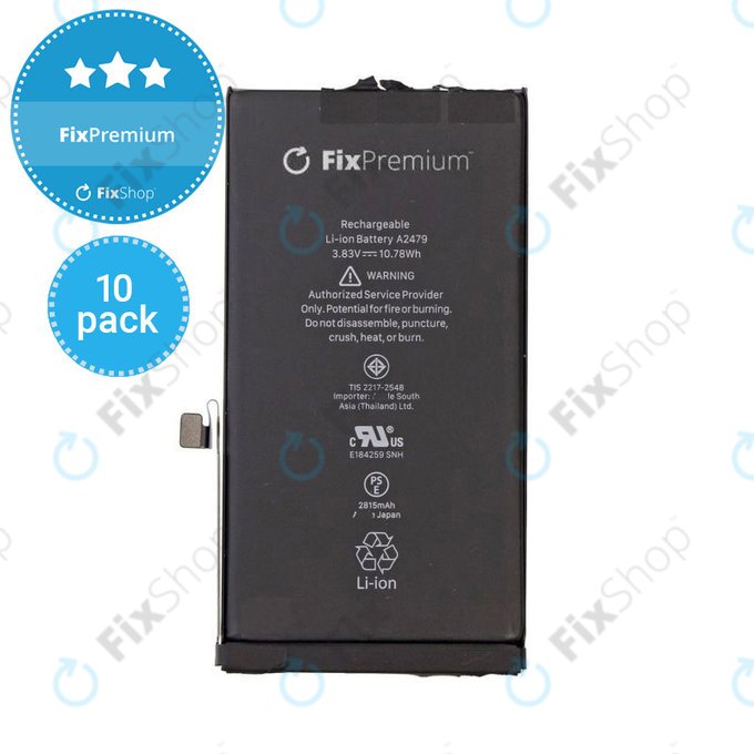 Μπαταρία για iPhone 12, 12 Pro, 10 Pack, 2815mAh, FixPremium