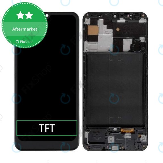 Συγκρότημα οθόνης για Samsung A50, A505F, Black, Aftermarket