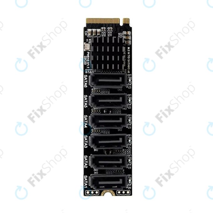 Κάρτα επέκτασης M.2 NVMe με 6 θύρες SATA III