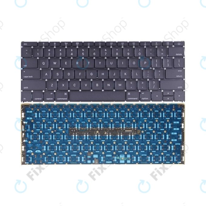 Πληκτρολόγιο + Backlight US για MacBook 12" A1534 (Αρχές 2015)