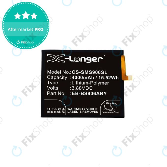 Μπαταρία για Samsung S22 Plus S906B, EB-BS906ABY, 4000mAh, HQ