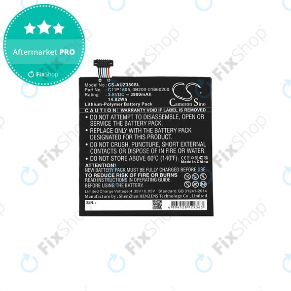 Μπαταρία για Asus ZenPad 8.0, Z380C (P022), C11P1505, 0B200-01660200, 3900mAh, HQ