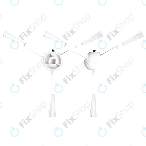 Πλαϊνή Βούρτσα (2τμχ) για Xiaomi Dreame L20 Ultra | X20 Pro | X20 Pro Plus | Λευκό | White