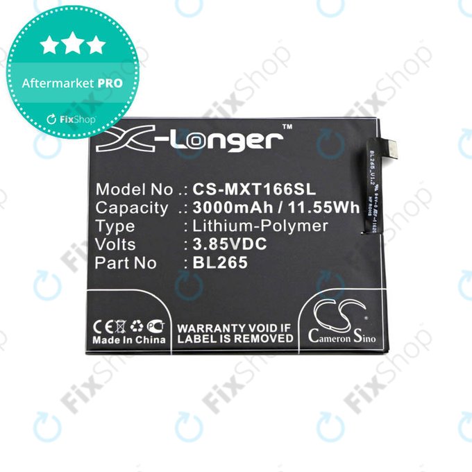 Μπαταρία για Motorola Moto M XT1663, BL265, 3000mAh, HQ